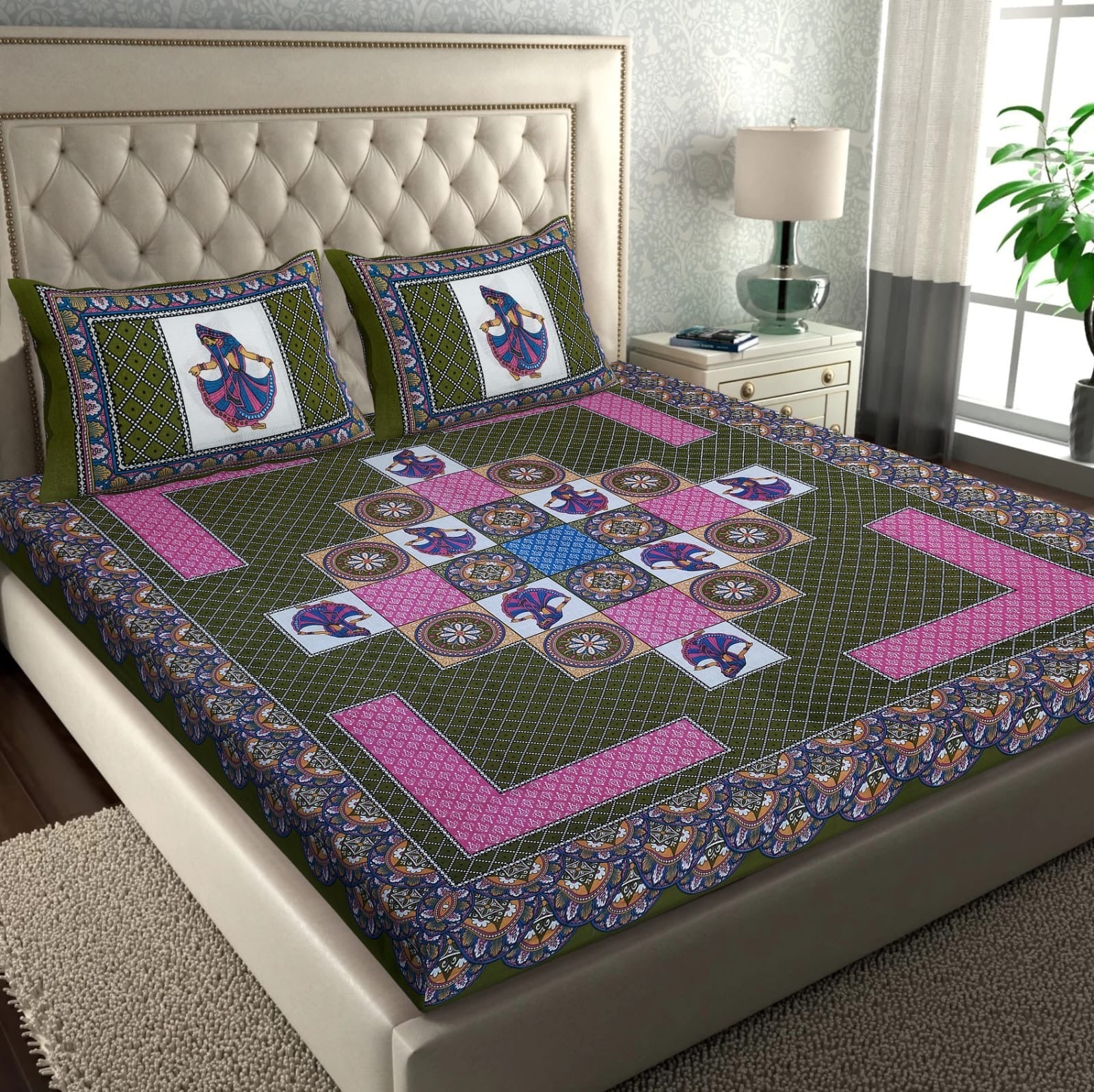 Random Printed Bedsheets - chikankariofficial