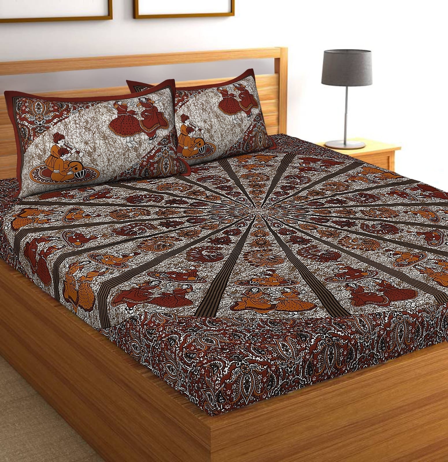 Random Printed Bedsheets - chikankariofficial