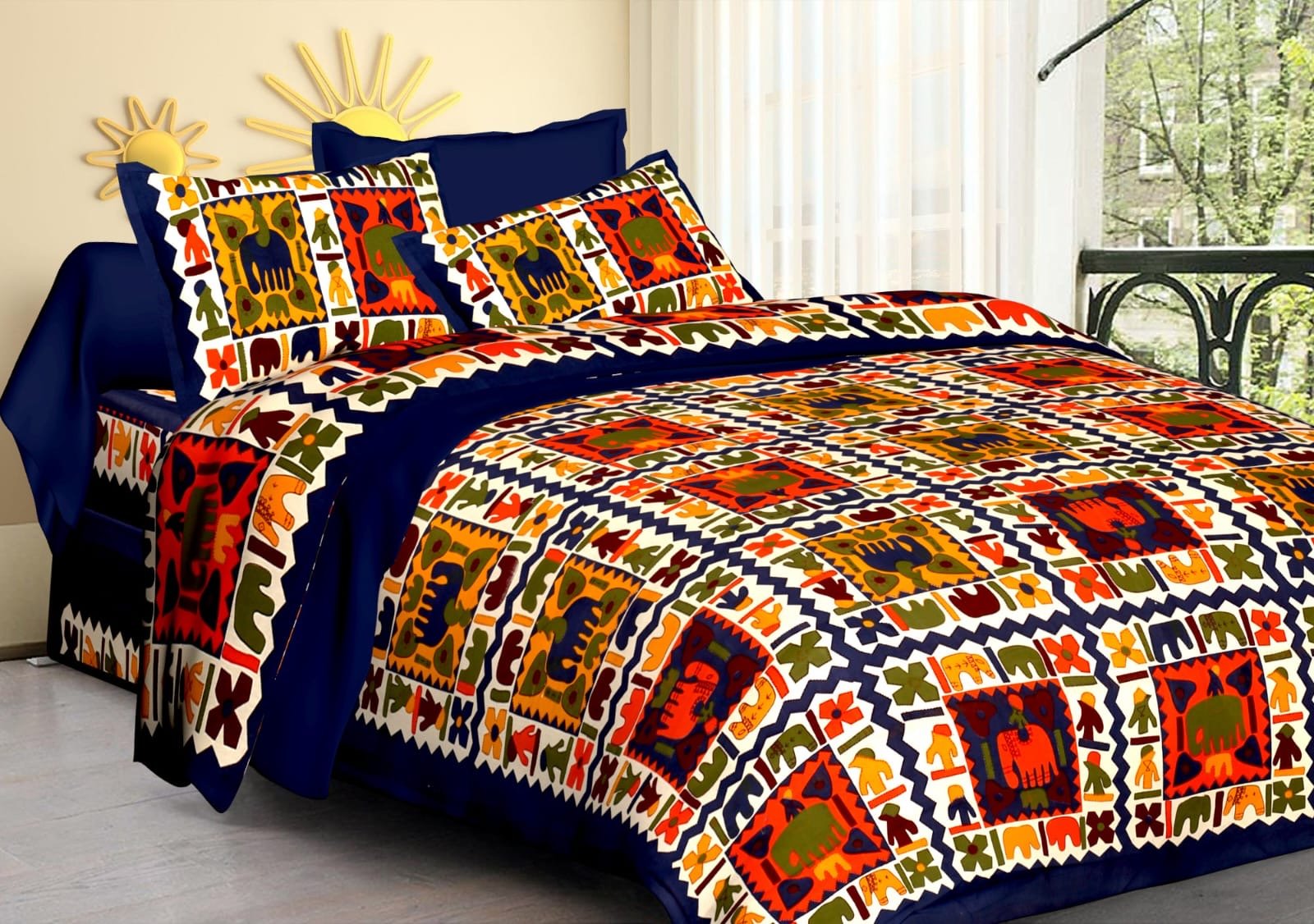 Random Printed Bedsheets - chikankariofficial