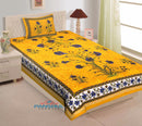 Random Printed Bedsheets with 1 Pillow - chikankariofficial