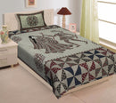 Random Printed Bedsheets with 1 Pillow - chikankariofficial