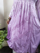 Rayon 3d Work Gown - chikankariofficial