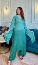 Rayon 3pc Chikankari Ombre Set (Manie Special) - chikankariofficial