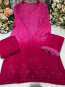 Rayon 4 Buta Chikankari Set 3pc Mayuri Special - chikankariofficial