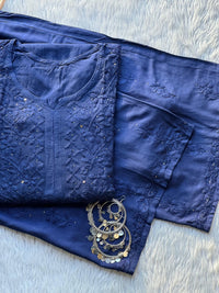 Rayon Beautiful Muqaish Set - chikankariofficial