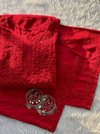 Rayon Beautiful Muqaish Set - chikankariofficial