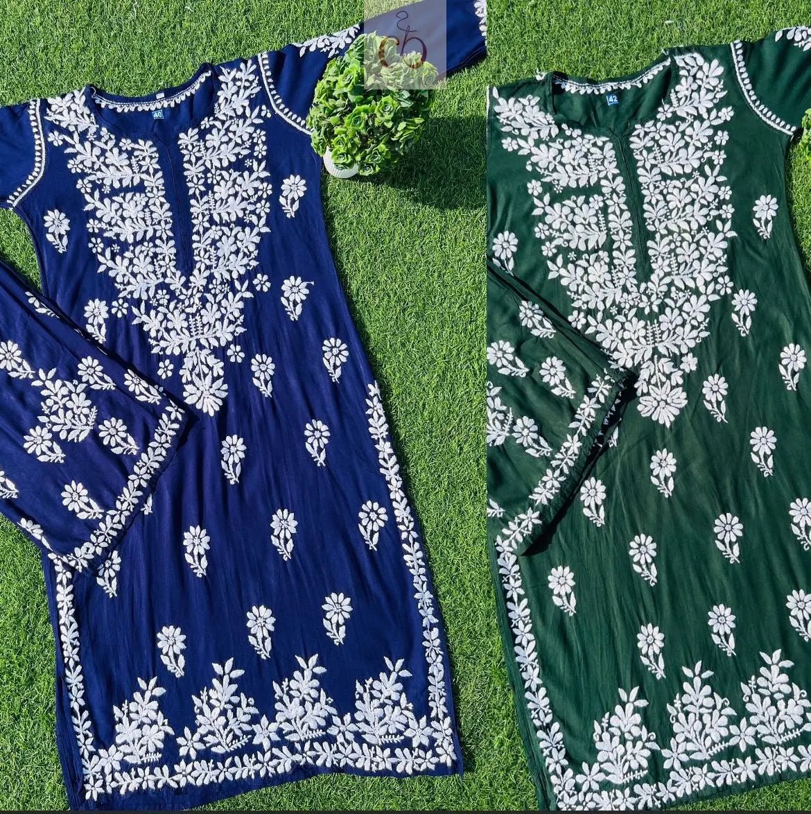 Rayon Chikankari Combo - chikankariofficial