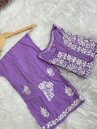 Rayon Daman Buta Co ord Set - chikankariofficial