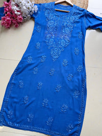 Rayon Dyed High quality kurta - chikankariofficial