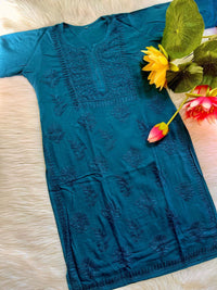 Rayon dyed Soft touch Handwork Kurti sets 3pc - chikankariofficial
