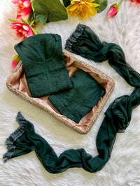 Rayon dyed Soft touch Handwork Kurti sets 3pc - chikankariofficial