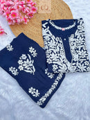 Rayon Finest work Plazzo combo - chikankariofficial