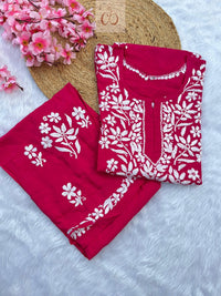 Rayon Finest work Plazzo combo - chikankariofficial