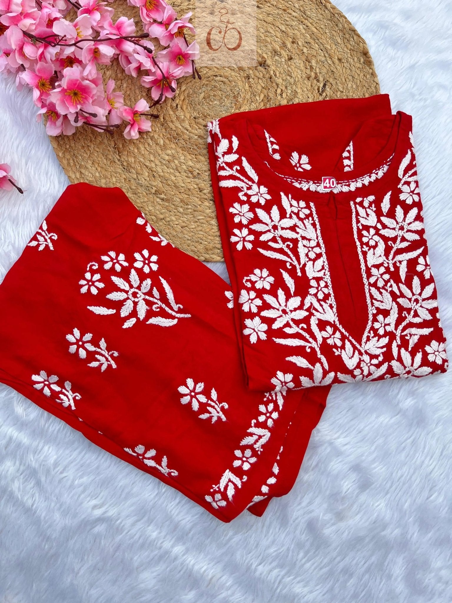 Rayon Finest work Plazzo combo - chikankariofficial