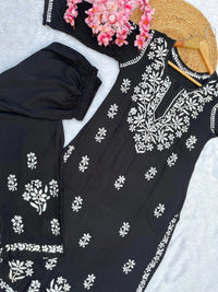 Rayon Finest work Plazzo combo - chikankariofficial