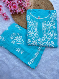 Rayon Finest work Plazzo combo - chikankariofficial