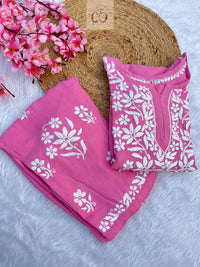 Rayon Finest work Plazzo combo - chikankariofficial