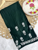 Rayon Flowered hand Embroidered Combo - chikankariofficial