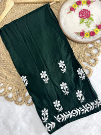Rayon Flowered hand Embroidered Combo - chikankariofficial