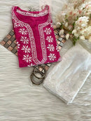 Rayon Ghaspatti Work Kurti - chikankariofficial