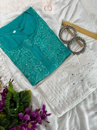 Rayon Muqaish Kurtis - chikankariofficial