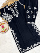 Rayon New Concept Afghani Edition Chikankari combo - chikankariofficial