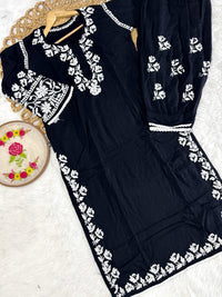 Rayon New Concept Afghani Edition Chikankari combo - chikankariofficial