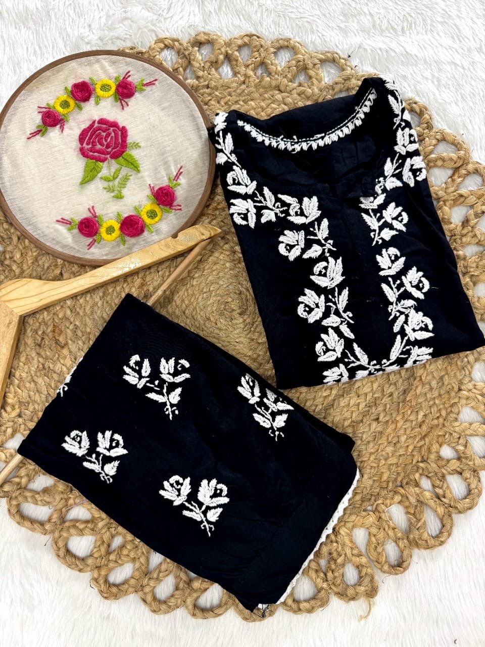 Rayon New Concept Afghani Edition Chikankari combo - chikankariofficial