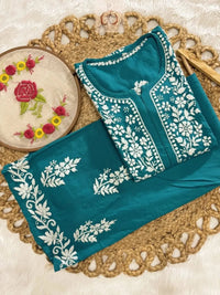 Rayon New Concept Chikankari combo ( Hand Embroidered ) - chikankariofficial