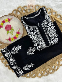 Rayon New Concept Chikankari combo ( Hand Embroidered ) - chikankariofficial