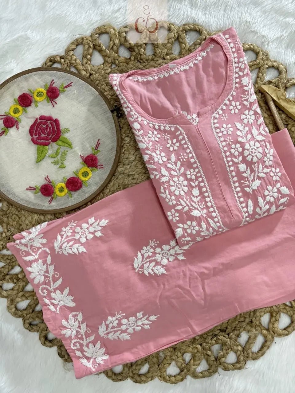 Rayon New Concept Chikankari combo ( Hand Embroidered ) - chikankariofficial