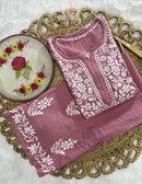 Rayon New Concept Chikankari combo ( Hand Embroidered ) - chikankariofficial
