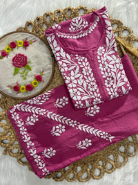 Rayon new concept Plazzo combo - chikankariofficial