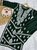 Rayon new concept Plazzo combo - chikankariofficial