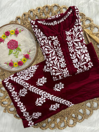 Rayon new concept Plazzo combo - chikankariofficial