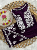 Rayon new concept Plazzo combo - chikankariofficial