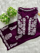 Rayon new concept Plazzo Combo - chikankariofficial