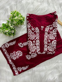 Rayon new concept Plazzo Combo - chikankariofficial