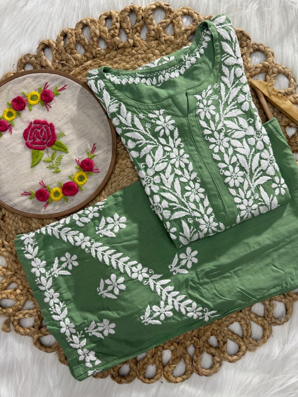 Rayon new concept Plazzo combo - chikankariofficial