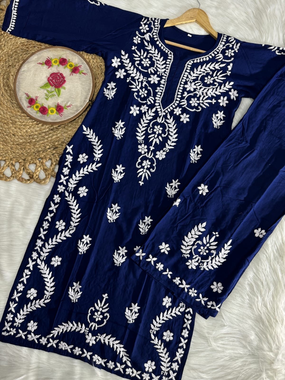 Rayon New Concept Plazzo Combo - chikankariofficial