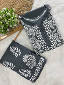 Rayon Plazzo Combo with Butas - chikankariofficial