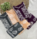 Rayon Plazzo Combo with Butas - chikankariofficial