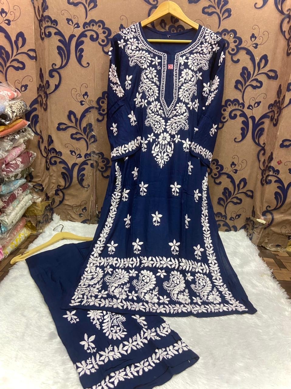 Rayon Silk with Heavywork Plazzo set