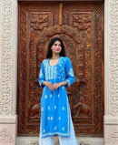 Rayon Traditional Chikan Angrakha - chikankariofficial