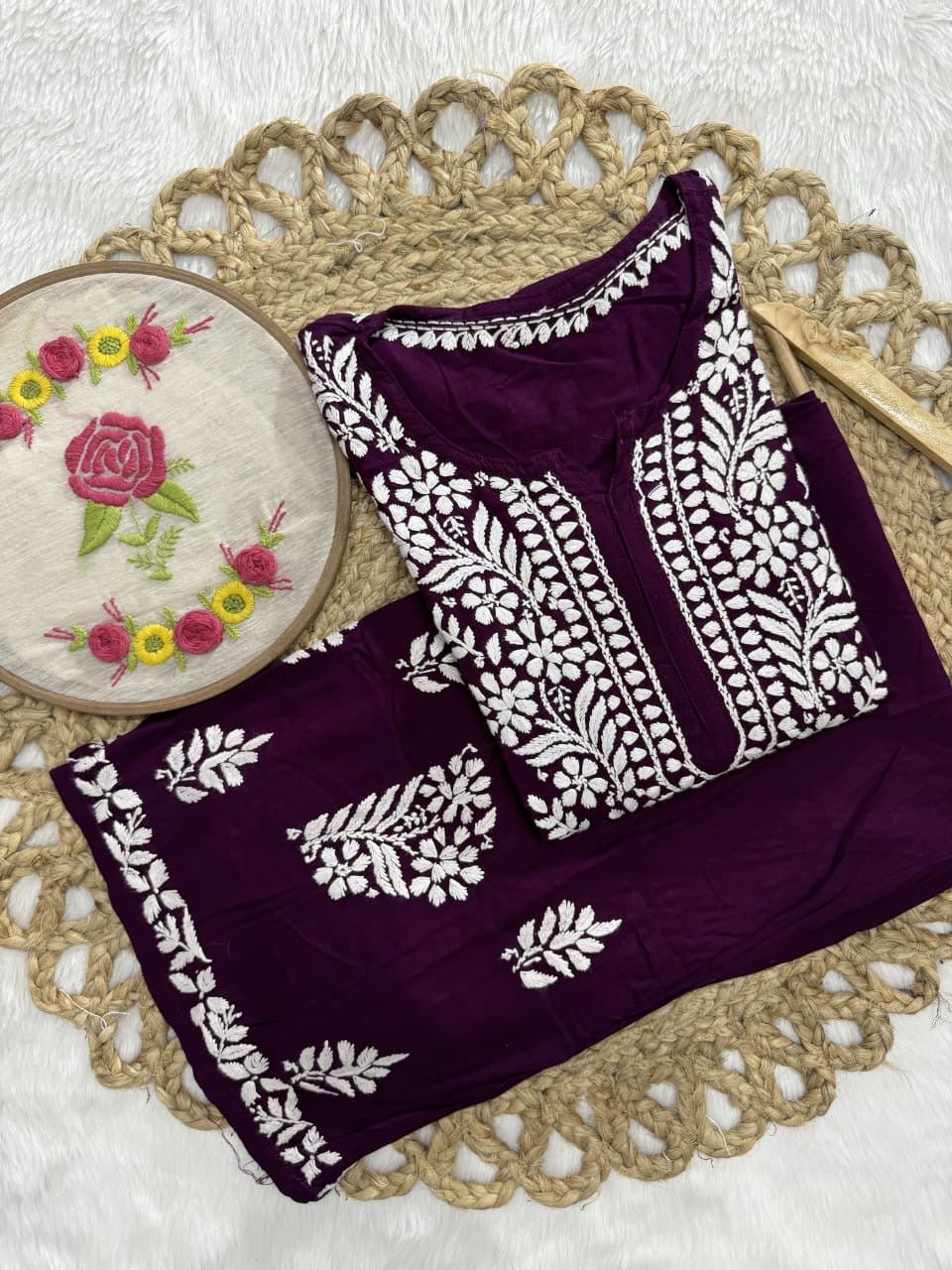Rayon Trending Chikankari combo - chikankariofficial
