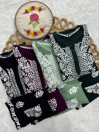 Rayon Trending Chikankari combo - chikankariofficial