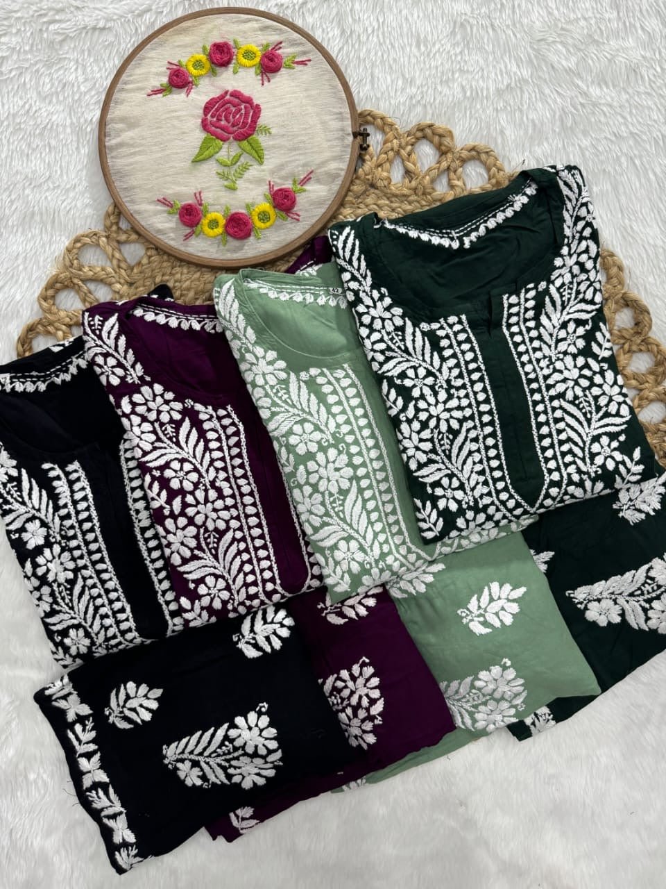 Rayon Trending Chikankari combo - chikankariofficial