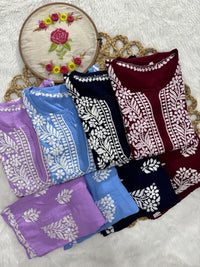 Rayon Trending Chikankari combo - chikankariofficial