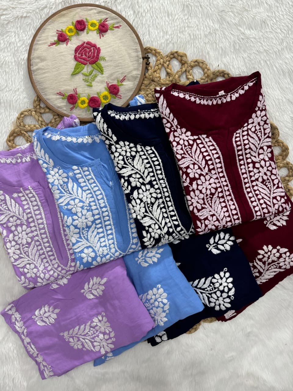 Rayon Trending Chikankari combo - chikankariofficial
