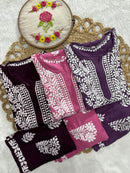Rayon Trending Chikankari combo - chikankariofficial